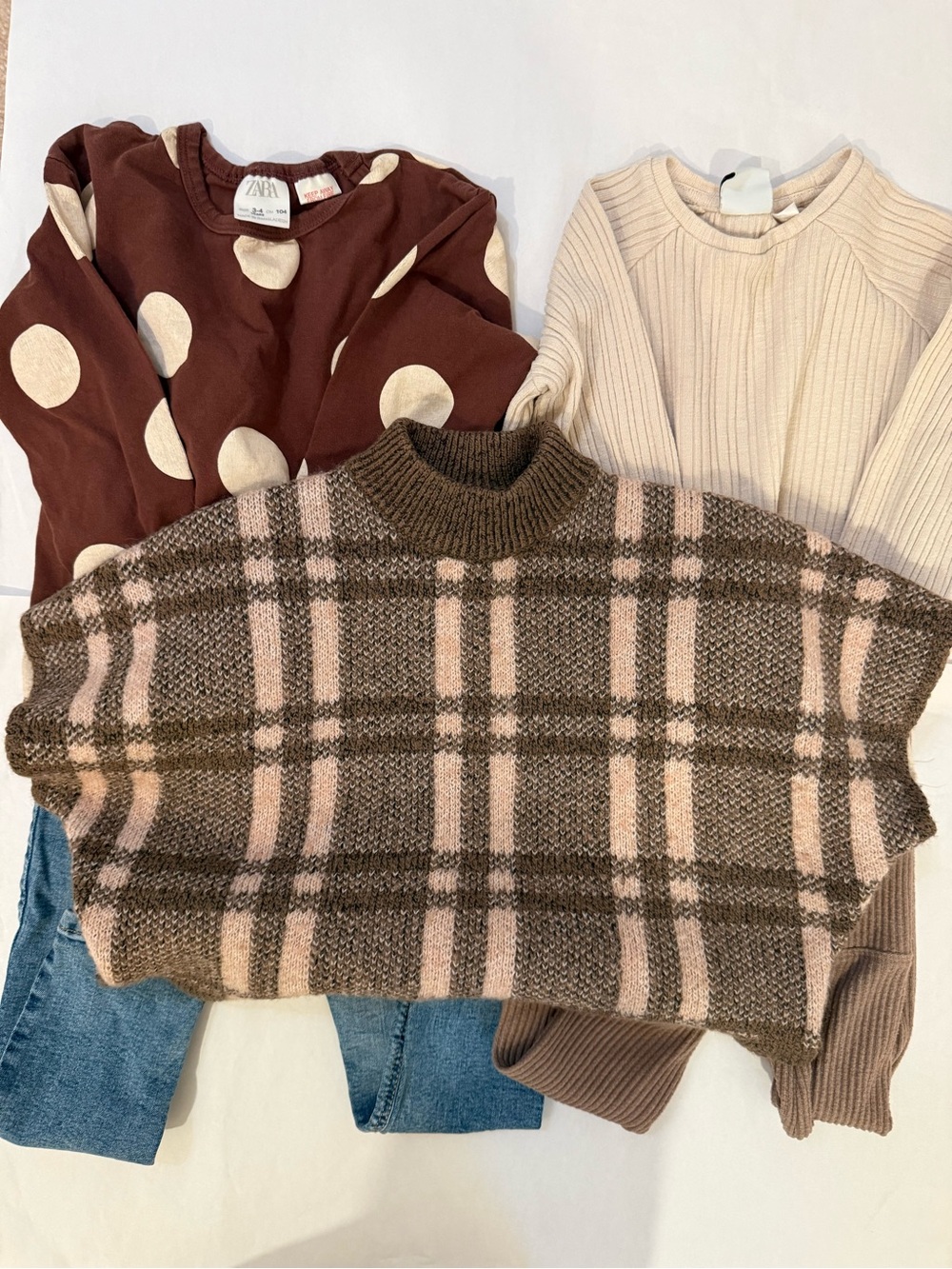 Zara Bundle Toddler Size 3-4 Two Outfits and Sweater/coat